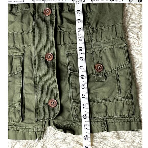 Ambercrombie & Fitch Outdoor Army Green Utility Vest Women Size Medium Hiking - Picture 4 of 8
